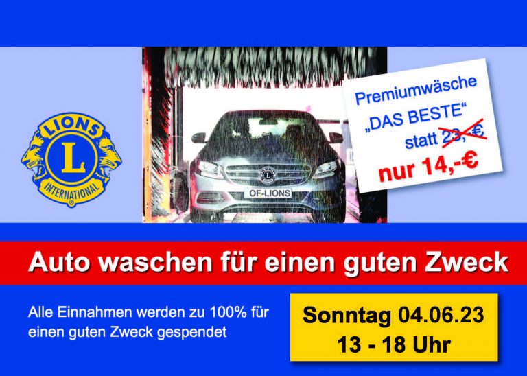 Benefizaktion LIONS Club Dietzenbach & Frank´s CarWash